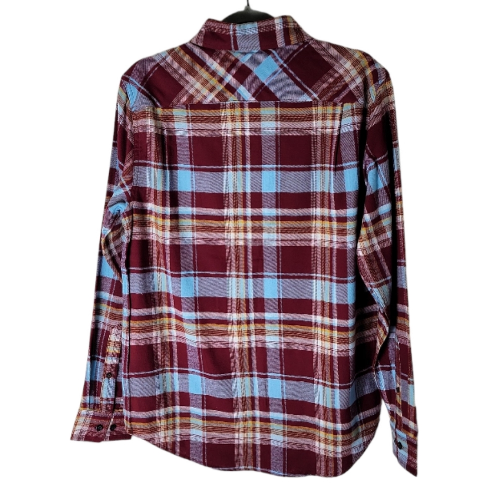 Houston White men button down plaid flannel shirt size small - Picture 2 of 6